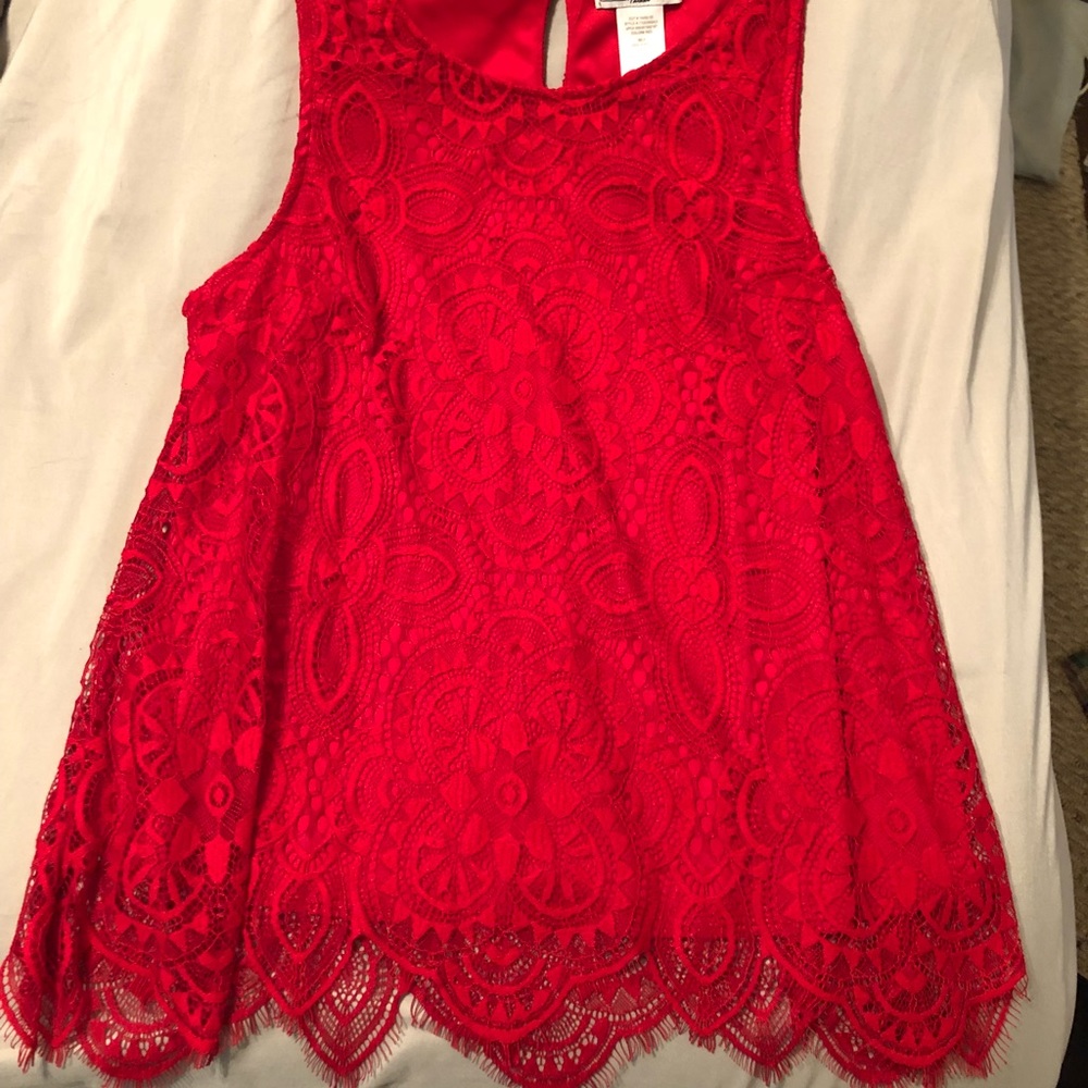 Lace detail Tank